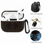 Wholesale 5 in 1 Accessories Kits Silicone Cover with Ear Hook Grips / Staps / Clip / Skin / Tips for [Airpods Pro] Charging Case (Black)